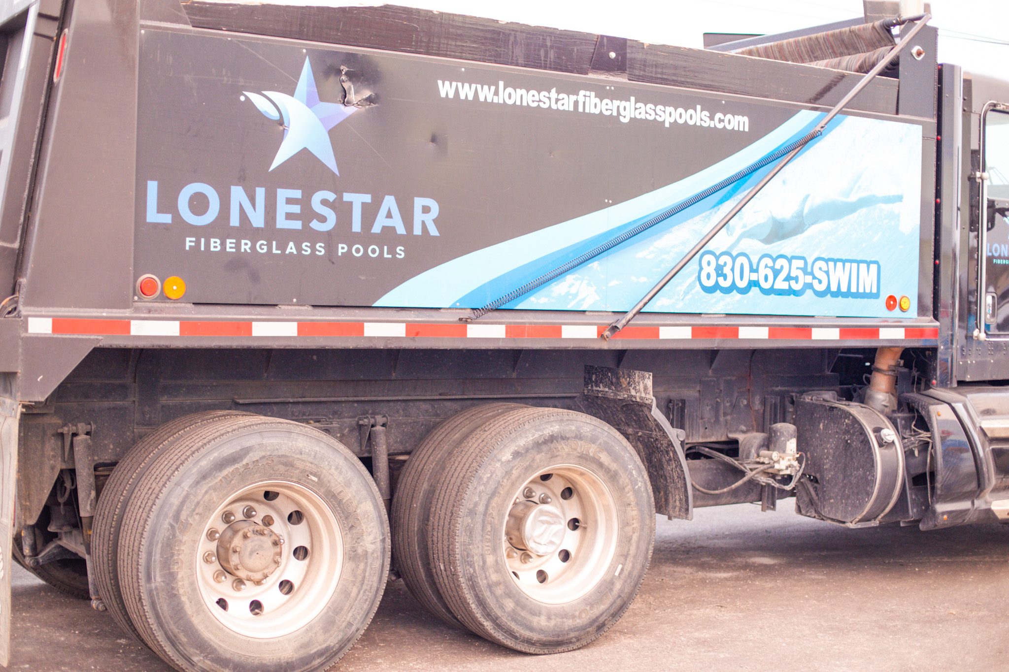 Lonestar Fiberglass Pools Excavation Truck