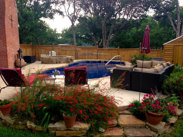 Lonestar Fiberglass Pools San Antonio models and build your private backyard oasis non-Airbnb staycation vacation hassle free