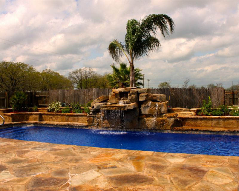 Vegas Inground Fiberglass Pools San Angelo Texas by Lonestar for your private backyard oasis staycation vacation without the hassle of leaving town