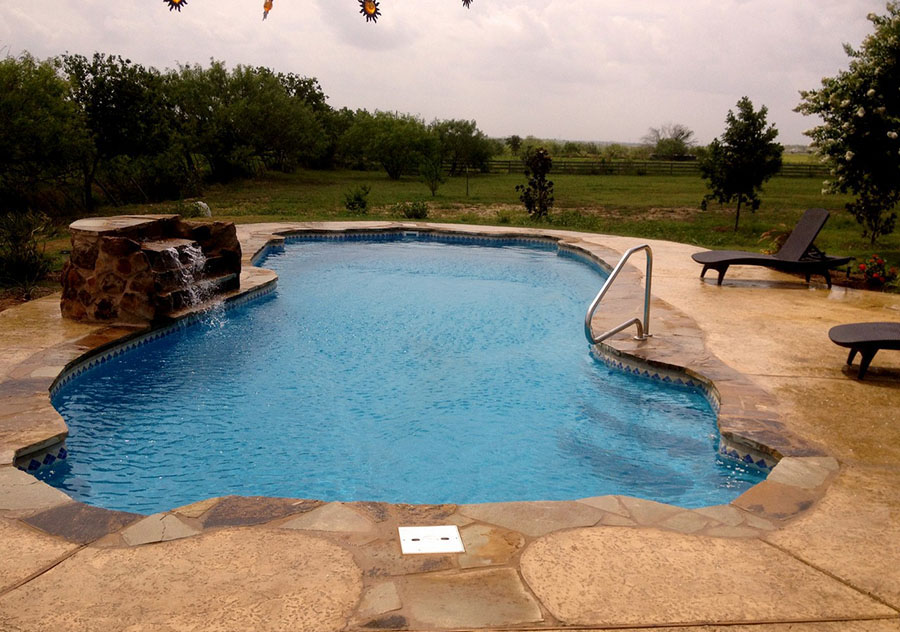 Lonestar Inground Fiberglass Pools Garden Ridge Texas for a private backyard oasis and staycation without the hassle of leaving town