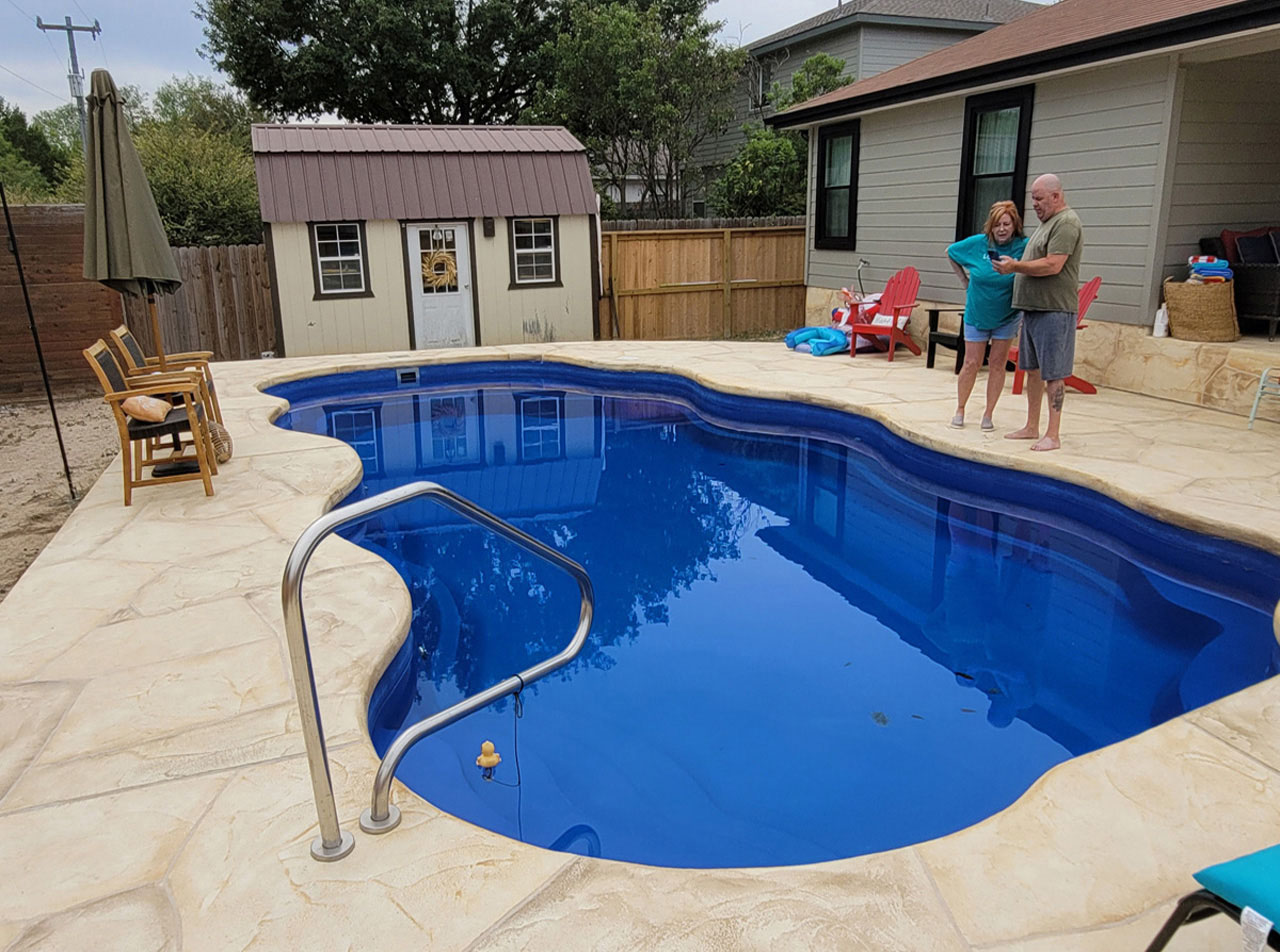 Lonestar Inground Fiberglass Pools Somerset Texas your manufacturer for completing your private backyard Oasis staycation vacation
