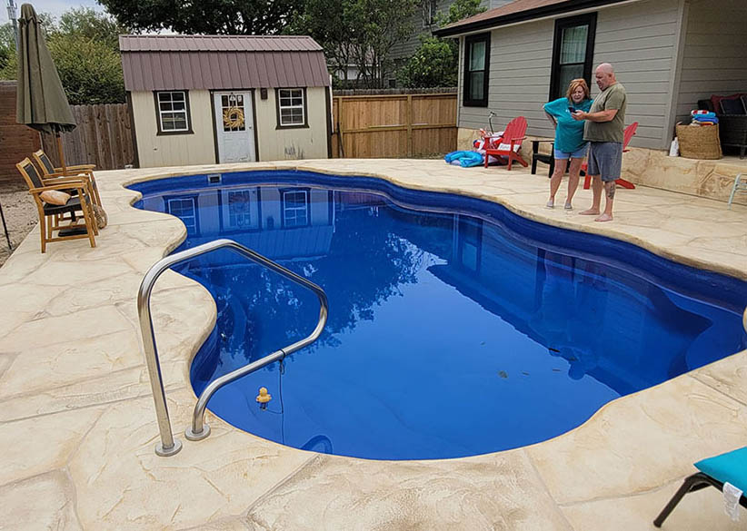 Nixon Inground Fiberglass Pools Texas Lonestar Pools for a private backyard oasis and staycation without the hassle of leaving town