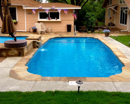 Cheyene Wyoming Inground Pools Fiberglass attached Spa New Orleans Louisiana