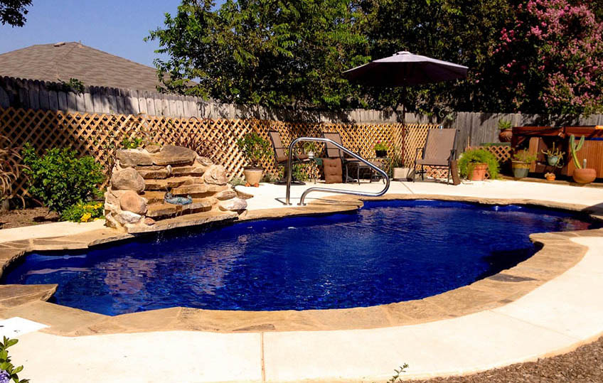 Fiberglass Pools Concan Texas by Lonestar Pool to build a private backyard oasis staycation vacation without the hassle of packing for travel