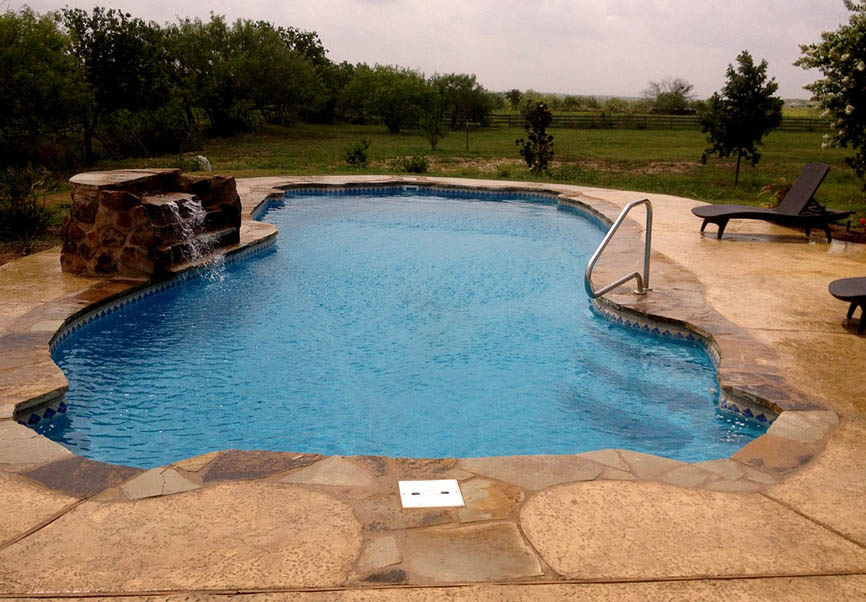 Lonestar Fiberglass Swimming Pools Colleyville Texas Pool for a private backyard oasis and staycation vacation without the hassle of packing