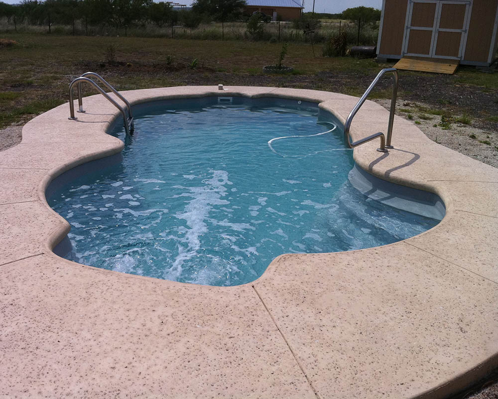 Louisiana Vacherie Fiberglass Pools Kingsbury Texas Style Pool