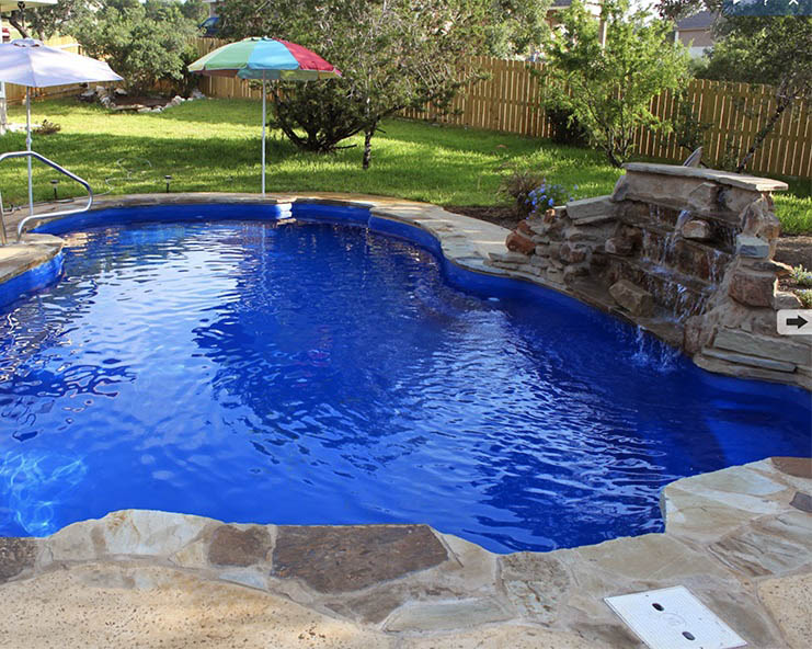 Fiberglass Pools Pelican Reef Mississippi Saucier Style Pool will be a fabulous addition to your private resort of the backyard for decades