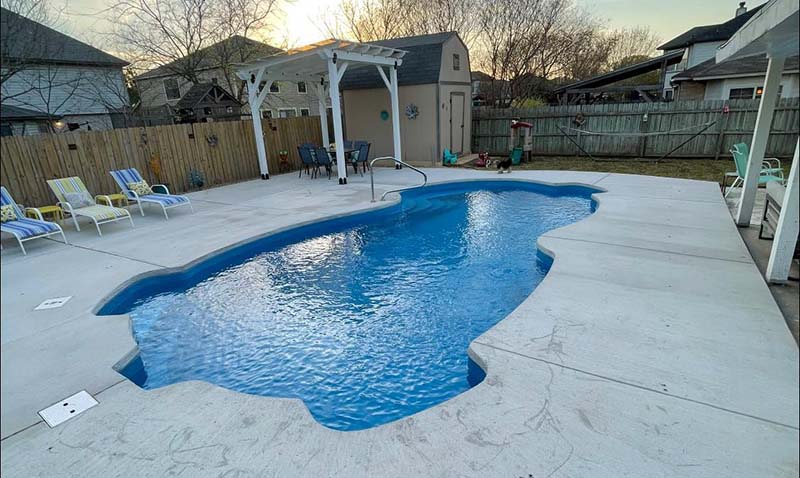 Fiberglass Swimming Pools Contractor Addison Texas Bouchard Inground Pool Style that completes your private water resort