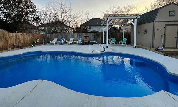 Gary Inground Swimming Pool Contractor Blanco Texas Concan Fiberglass Pools installer and the ownership of a fabulous water resort