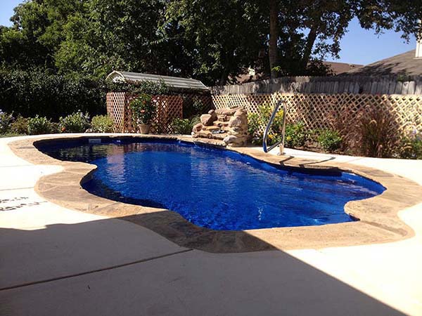 Gary Inground Swimming Pool Contractor Blanco Texas San Antonio Fiberglass Pools Style and a private backyard water park and oasis