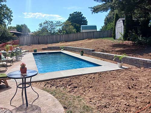 Gary Inground Swimming Pool Professional Builder Garden Ridge Texas Canyon Lake fiberglass pools contractor private backyard oasis