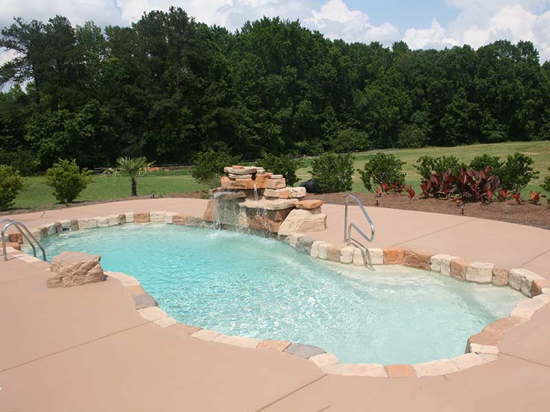 Inground Pool Contractor Clinton Park Texas Shenandoah swimming fiberglass pools builder that creates a private water park and resort