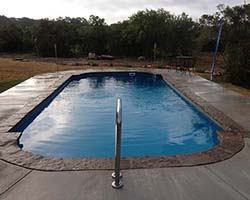 Gary Swimming Pools Contractor Castroville Texas Pipe Creek inground gunite pool near me for a spectacular private backyard oasis