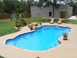 Professional Gary Fiberglass Swimming Pool Contractor Bandera Texas Spring Branch Inground pools Style and a private water park