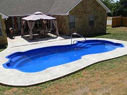 Professional Gary Swimming Pool Builder Boldtville Texas Nixon fiberglass inground pools Contractor and a private water park just outside